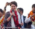 Priyanka takes on SP, BJP over 'central poll issues'