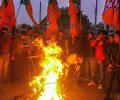 UP cop transferred after lathi-charge on BJP protestors