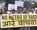 Activists protest against Maha govt's decision to move metro car shed at Aarey