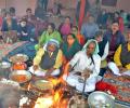 A Kashmiri Pandit Havan In Srinagar