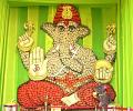 Lord Ganesha Made of 1,7000 Coconuts