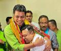 Who Is Sambit Patra Hugging?