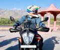 Rahul rides bike to Pangong Lake, to stay overnight