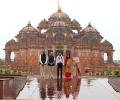 'Proud Hindu' Rishi Sunak offers prayers at Akshardham temple