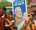 Grand welcome for Modi at BJP HQ for G20 Summit