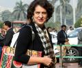 Priyanka Gandhi carries 'Palestine' bag to Parliament