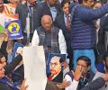 Parl protest melee: Cong claims Kharge pushed, Rahul manhandled