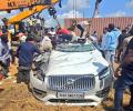 'World's safest' car crushed by truck, driver blames...