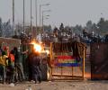 Tear Gas And Mayhem During Delhi Chalo