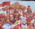Posters depicting Rahul as Lord Krishna appear in Kanpur