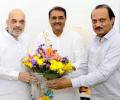 Amid rumblings in alliance, Ajit Pawar meets Amit Shah