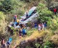 36 killed as overcrowded bus falls into gorge in Almora