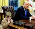 Trump removes office desk after Musk's son's booger incident