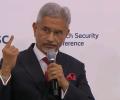 Jaishankar schools West over democracy, shows inked finger