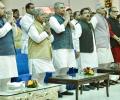 Ahead of polls, Nitish inducts 7 new ministers, all from BJP