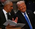 Trump opens up on his viral moment with Obama