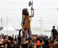 Naga Sadhus Perform Shahi Snan