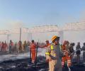 Cylinder blast triggers fire at Maha Kumbh; 18 tents gutted, no casualty