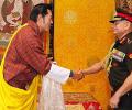 General Dwivedi Meets Bhutan's King