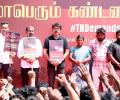 Heat Takes Its Toll At Vijay's Protest