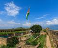 Tiranga Flies High Over Hari Parbat Fort