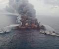 Singaporean ship continues to burn off Kerala coast, oil spill feared