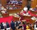 UP speaker slams MLA for spitting pan masala in assembly