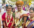 PIX: BJP MP Tejasvi Surya marries Carnatic singer