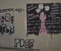 Azad Kashmir, Free Palestine graffiti at Jadavpur University sparks row