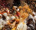 Over 4.4 Million Devotees Celebrate Holi in Braj Region