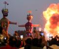 Ravan And His Brothers Go Up In Flames