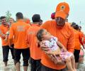 Baby Rescued From Punjab Floods