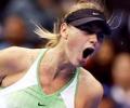 Sharapova edges past Davenport