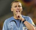 English referee's fate in balance