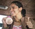 Fans give super Saina grand reception on return