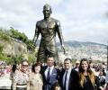 Ronaldo unveils statue sculpted in his honour