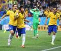 Neymar double gives jittery Brazil winning start