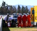 Alonso 'ok and conscious' after heavy crash in testing