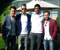 First Look: Bopanna catches up with Manchester United trio at Wimbledon