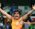 Sakshi stuns World champion Olli to enter final