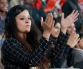 PIX: After cricket and football, hockey gets Sakshi Dhoni's attention