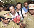 Brazil football legend Ronaldinho arrives in India for Premier Futsal