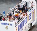 PHOTOS: Kings of Europe Real Madrid take their celebrations to the street