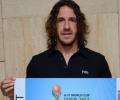 WATCH: Carles Puyol plays football at Metro Station
