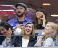 Celebrities hit the US Open courts