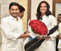 AP CM assures land for Sindhu to set up academy