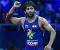 Bajrang claims bronze in Almaty, gold for Aman