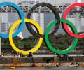 PIX: Olympic rings temporarily removed from Tokyo Bay
