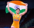 Antim Panghal signs off with silver at Asian Wrestling