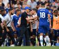 Chelsea's Tuchel banned for Leicester game after Conte fracas